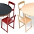 Artek Aalto Round Table & Atelier Chair 3D model small image 2