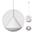 Scandinavian Style Pendant Lamp-FLECKS 3D model small image 2