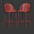 Sleek Modern Bar Stool 3D model small image 3