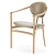 Luxury Bianca Armchair: Light-Colored Elegance 3D model small image 1