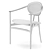 Luxury Bianca Armchair: Light-Colored Elegance 3D model small image 2