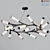 Modernistic Ramose Ring Chandelier 3D model small image 1