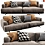 Modern Albachiara Sofa: Sleek Design, Premium Quality 3D model small image 1