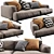 Modern Albachiara Sofa: Sleek Design, Premium Quality 3D model small image 2