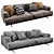 Modern Albachiara Sofa: Sleek Design, Premium Quality 3D model small image 3