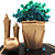 Elegant Blooms: Decorative Flower Set 3D model small image 2