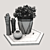 Elegant Blooms: Decorative Flower Set 3D model small image 3