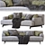 Modern Poliform Tribeca Sofa 3D model small image 1