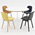 Sleek and Modern: Neu 13 Chair + Loop Stand Round by HAY 3D model small image 2