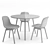 Sleek and Modern: Neu 13 Chair + Loop Stand Round by HAY 3D model small image 3