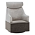 Plex Lounge Armchair: A Modern Icon 3D model small image 2