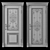 Elegant Stained Glass Door 3D model small image 2