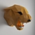 Tiger Head 3D Paper Sculpture 3D model small image 1