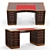 Elegant Riviera Rouge Desk 3D model small image 1