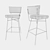 Elegant Artflex Bar Stool 3D model small image 3