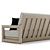 RH Outdoor Costa Sofa: Timeless Elegance 3D model small image 2