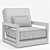 Elevate Your Outdoor Space: RH Costa Armchair 3D model small image 3