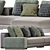 Sleek Minotti Daniels Sofa 02 3D model small image 2