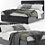 Elegant Meridiani Bed: Polished Perfection 3D model small image 2