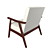 Modern Coral Springs Lounge Chair 3D model small image 2