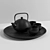 Black Brew-in Teapot 3D model small image 1