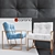 Santorini Modern Armchair - Stylish Comfort for Your Home 3D model small image 1