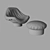 Elegant Rodica Armchair: Stylish Comfort 3D model small image 3