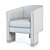 Contemporary Classic Admiral Accent Chair 3D model small image 2