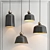 Modern Black Pendant Ceiling Lights 3D model small image 1