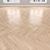 Cream Oak Parquet: Herringbone, Linear & Chevron 3D model small image 2