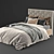  Luxe Grey Kingston Queen Bed & Mat 3D model small image 2