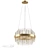 Odeon Light IDA 4639/8: Elegant Gold Chandelier 3D model small image 1