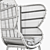 Elegant Luxury Macbeth Armchair 3D model small image 3