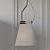 Modern B.LUX Cone Pendant Light 3D model small image 2