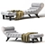 Luxury RH Chaise Arm: Unmatched Elegance 3D model small image 1