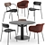 Modern Scandinavian Dinning Set 3D model small image 1