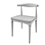 Elegant Elbow Chair 3D model small image 2