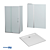 Berkel Glass Shower: Elegant Enclosure & Tray 3D model small image 1