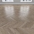 Oak Parquet Flooring: Herringbone, Linear, Chevron 3D model small image 3