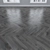 Gray Oak Parquet | Herringbone, Linear, Chevron 3D model small image 2