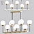 Elegant Ball Valley Chandelier 3D model small image 1