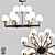 Valley Glow 12-Light Chandelier 3D model small image 1