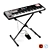 Complete Synth Setup: Roland FA-06, Stand, and Expression Pedal 3D model small image 1