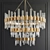 Elegant Haskell 12-Light Decorative Chandelier 3D model small image 1