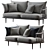 Fly & Tradition Sofa: Iconic Design 3D model small image 3