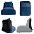 ARFLEX Butterfly Armchair: Stylish and Comfortable 3D model small image 2