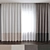 Elegant Mid Poly Corona Curtains 3D model small image 1