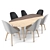 Elegant Solo Dining Set by Neri & Hu 3D model small image 1