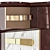 Luxurious Madison Wood Sideboard 3D model small image 2