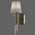 TIFFANY Sconce 3884: Elegant Cream & Bronze Wall Light 3D model small image 1